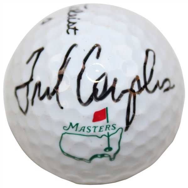 Fred Couples Signed Masters Logo Golf Ball JSA ALOA