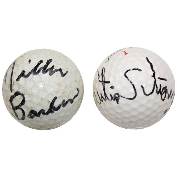 Miller Barber & Curtis Strange Signed Ball JSA ALOA