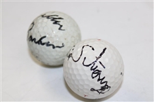 Miller Barber & Curtis Strange Signed Ball JSA ALOA