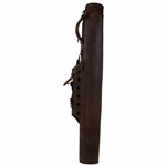c.1905 Unique Spalding Leather Golf Bag with Spalding Baseball Stamp on Base