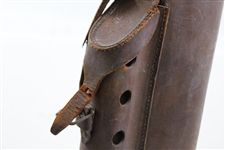 c.1905 Unique Spalding Leather Golf Bag with Spalding Baseball Stamp on Base