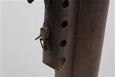 c.1905 Unique Spalding Leather Golf Bag with Spalding Baseball Stamp on Base