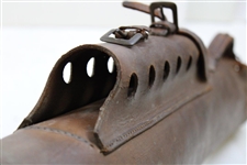 c.1905 Unique Spalding Leather Golf Bag with Spalding Baseball Stamp on Base