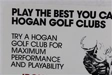 Ben Hogan AMF 'Play The Best You Can Play - Hogan Golf Clubs' Sign