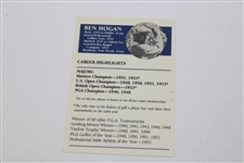 Ben Hogan Golf Card with Facsimile Signature