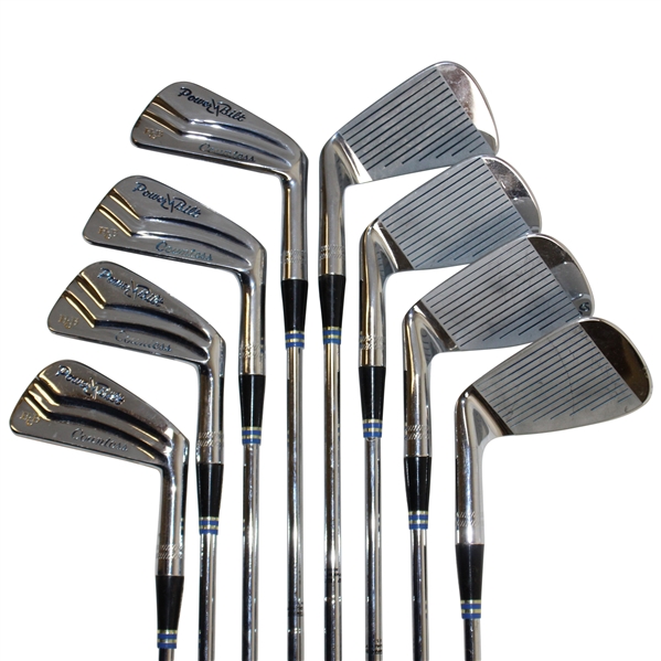 1982 H&B Powerbilt Countess Iron Set - 3-9 Irons Plus Pitching Wedge #3382T New Old Stock
