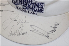 Big 3' Palmer, Nicklaus & Player Plus Trevino Signed Senior Skins Game Visor JSA ALOA