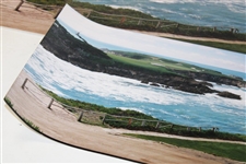 Two (2) Cypress Point 16th Hole Original Photos Signed by Photographer Tom Treick w/Negative & Rights 
