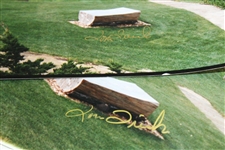 Two (2) Cypress Point 16th Hole Original Photos Signed by Photographer Tom Treick w/Negative & Rights 