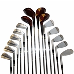 Jack Nicklaus Unused 1980 Ltd Ed Woods & Irons w/Unopened Wood Rack & Paperwork - 571/1000