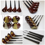 Jack Nicklaus Unused 1980 Ltd Ed Woods & Irons w/Unopened Wood Rack & Paperwork - 571/1000