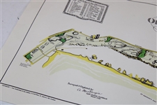 Gay Brewer's St Andrews Old Course Layout Print by Alister Mackenzie