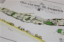 Gay Brewer's St Andrews Old Course Layout Print by Alister Mackenzie