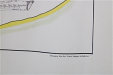 Gay Brewer's St Andrews Old Course Layout Print by Alister Mackenzie