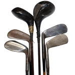 US Army Special Services Golf Clubs & Canvas Bag w/Woods 1 & 3, Irons 5,7, 9 & Putter