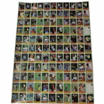 1981 Donruss PGA Tour Golf Card Uncut Sheet - Includes (2) Jack Nicklaus Rookie Cards
