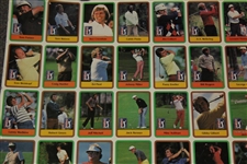 1981 Donruss PGA Tour Golf Card Uncut Sheet - Includes (2) Jack Nicklaus Rookie Cards