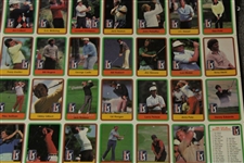 1981 Donruss PGA Tour Golf Card Uncut Sheet - Includes (2) Jack Nicklaus Rookie Cards