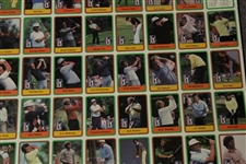 1981 Donruss PGA Tour Golf Card Uncut Sheet - Includes (2) Jack Nicklaus Rookie Cards