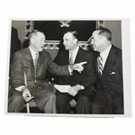 Bobby Jones, Ben Hogan & Gene Sarazen 1953 USGA Big Three Press Photo
