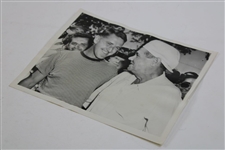Babe Ruth & Lew Worsham 1947 'A Couple of Champs Visit Plum Hollow' Press Photo