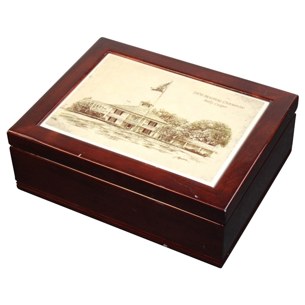 1970 Masters Champion Billy Casper Wood Box With Porcelain Top