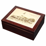 1970 Masters Champion Billy Casper Wood Box With Porcelain Top