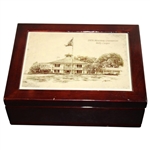 1970 Masters Champion Billy Casper Wood Box With Porcelain Top