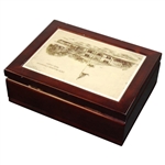 1970 Masters Champion Billy Casper Wood Box With Porcelain Top