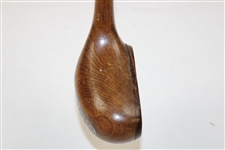 Unmarked Unique Wooden Putter With One Piece Shaft & Head Except Insert