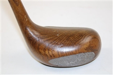 Unmarked Unique Wooden Putter With One Piece Shaft & Head Except Insert