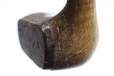 Unmarked Unique Wooden Putter With One Piece Shaft & Head Except Insert