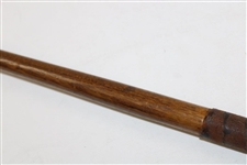 Unmarked Unique Wooden Putter With One Piece Shaft & Head Except Insert