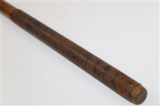 Unmarked Unique Wooden Putter With One Piece Shaft & Head Except Insert