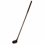 Unmarked Unique Wooden Putter With One Piece Shaft & Head Except Insert