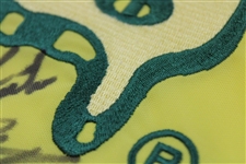 Player, Couples, Singh, Jose & others Signed 1997 Masters Embroidered Flag w/ 'Claude' Harmon JSA ALOA