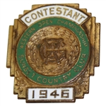 1946 Western Open Contestant Badge - Ben Hogan Winner