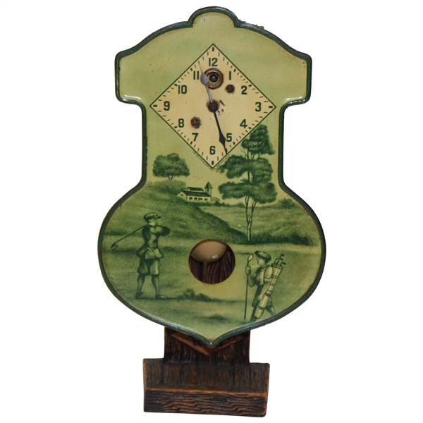 1910 De Luxe Pendulum Clock - Waterbury Ct. Manufactured August C Keebler Co. w/ Key - Works