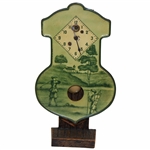 1910 De Luxe Pendulum Clock - Waterbury Ct. Manufactured August C Keebler Co. w/ Key - Works