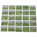 c1924 Complete Set of 25 Willss Cigarettes Golfing Course Cards