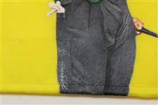 Tiger Woods Signed Custom Ltd Ed 2001 Masters Flag w/Original Hand Painting by Zavala (Cert) - Full JSA