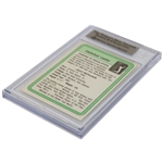 Jack Nicklaus Signed 1981 Donruss Rookie Statistics Leader Card BGS Authentic Auto #00016115072