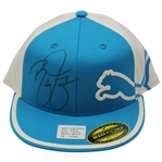 Rickie Fowler Signed PUMA Salesman Sample Vivid Blue/White Cobra Fitted Hat JSA ALOA