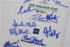 2015 The Walker Cup Team USA Signed Players Edition Strokesaver Booklet JSA ALOA