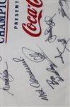 Tiger Woods & others Signed The TOUR Championship Embroidered Flag JSA ALOA