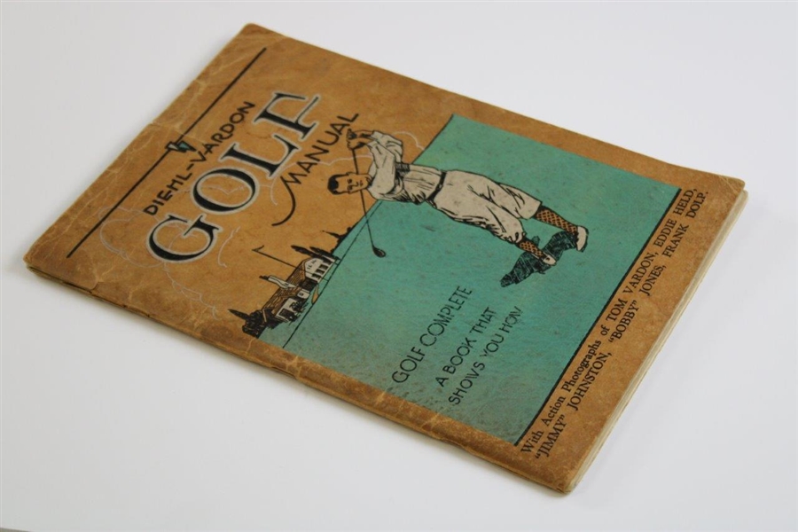 1929 Diehl-Vardon Golf Manual Manuel w/Bobby Jones, Frank Dolp, & others Action Photographs