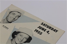 Babe Zaharias & Ed Furgol 1955 National Golf Day Broadside/POS Sign