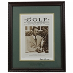 Gene Sarazen Signed 1932 Golf Illustrated #1577 Ltd Ed 201/500 w/Cert - Framed JSA ALOA