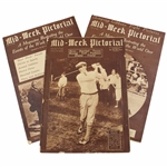 Three (3) 1923 Mid Week Pictorial Magazines - May, July & August - Bob MacDonald Cover