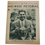 1934 Mid Week Pictorial Magazine with Olin Dutra Cover - June